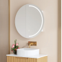 Athena 750mm LED Round Wall-Hung Shaving Cabinet Athena 750mm LED Round Wall-Hung Shaving Cabinet